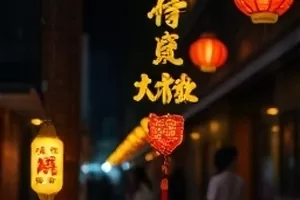理发店内老式理发椅与镜前灯
