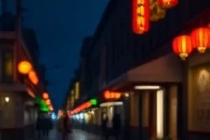 列车车厢走廊纵深构图灯光暗黄的剧照
