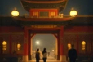 海边公路尽头落日的空镜头画面